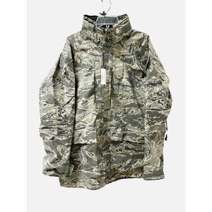 USAF Military APECS Tiger Stripe Digital Camo Gore Tex Parka Jacket Med Long NWT